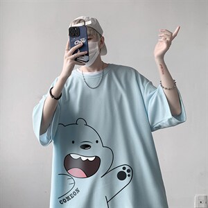 HT73131-P22 华夫格t恤男短袖男大码五分袖 大皂风图片