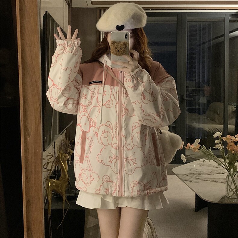 C895-P120两面穿羊羔毛学院风外套秋冬季新款宽松加厚棉服,男装棉衣,星座911-2(原星座613-2）