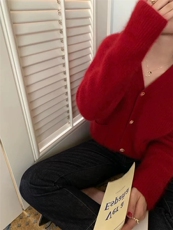 秋冬新款女V领外搭纯色韩版毛衣外套显瘦羊毛开衫，女装羊毛衫，思途羊绒