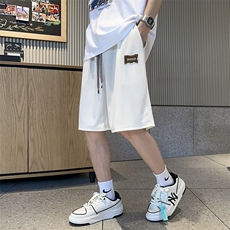 短裤男士夏季薄款潮流高街外穿宽松运动港风五分裤子JK40-P27，男装休闲裤，星座1109-3
