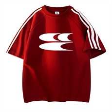 酒红拼白织带