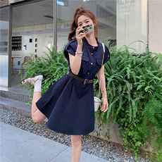 现货！2025夏季新款工装连衣裙女中长款2C325-A8811P135K198，女装连衣裙，2C325