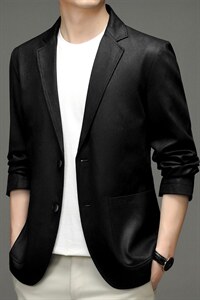 BEA10225钱塘2020-2新款春秋款中年男士休闲百塔简约西服P190图片