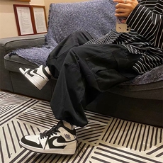 hiphop工装裤男春秋季美式高街潮牌宽松束脚裤子青少年痞帅休闲裤，男装休闲裤，星座1008