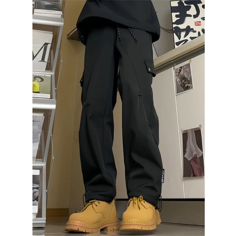 时尚小牛津暗黑高腰男直筒宽松潮流大码休闲裤K002AL-P25【特价】,男装休闲裤,电商A007