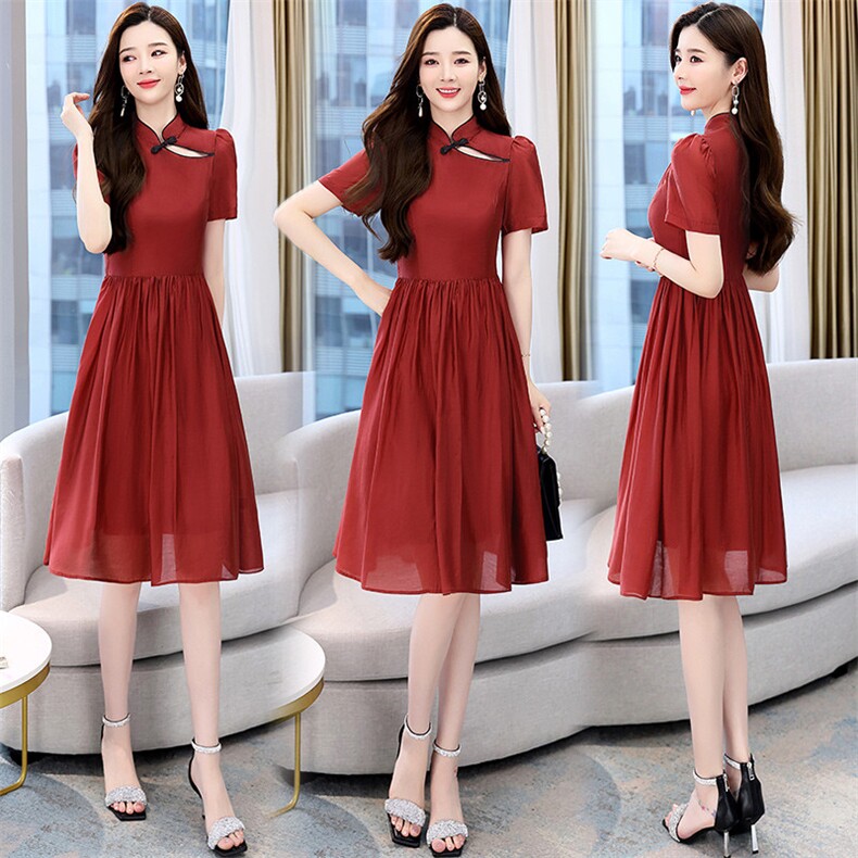 2023年夏装新款连衣裙时尚淑女复古连衣裙，女装连衣裙，罗腾