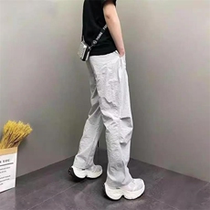 男士冰丝阔腿裤现货帅气裤子夏K03-p55，男装休闲裤，星座1602（原101B）