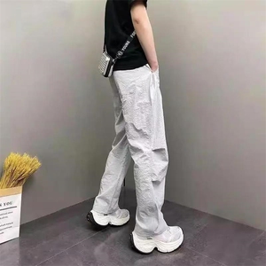 男士 冰丝  阔腿裤  现货  帅气 裤子  夏  K03-p55图片
