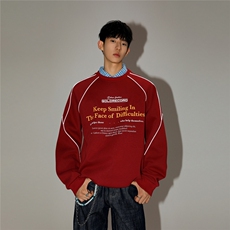 2025秋新款美式复古反光条结构男圆领套头卫衣GW054-P55-控78，男装卫衣，星座216(原A116)