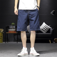 大码宽松休闲裤工装裤纯棉直筒裤短裤A014-DK919-P40控58，男装休闲裤，电商A014