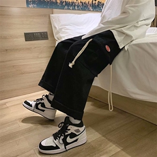 工装裤男韩版宽松直筒潮牌ins港风潮流百搭阔腿休闲裤G2188-p35，男装休闲裤，星座1008