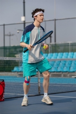 城市运动吸湿速干T恤弹力防晒运动健身球服圆领拉链撞色短袖Y530，女装T恤，星座112C