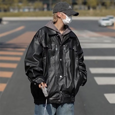 皮衣外套美式秋冬季新款W502P75，男装夹克，星座1116-2