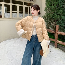 2025年冬季新中式羽绒服短款50白鸭绒RF2C290-6898#-P295-K399，女装羽绒服，蝶眷