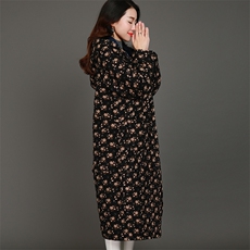 棉衣/棉服时尚百搭连帽长袖中长款直筒2020年冬季，女装棉衣/棉服，雪樱依海