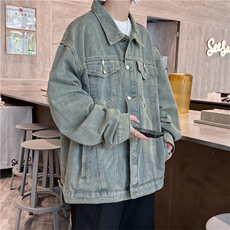牛仔外套男韩版潮流潮牌夹克男休闲百搭秋季上衣服JK01217-P68，男装夹克，星座308B-1