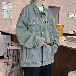 牛仔外套男韩版潮流潮牌夹克男休闲百搭秋季上衣服JK01217-P68图片