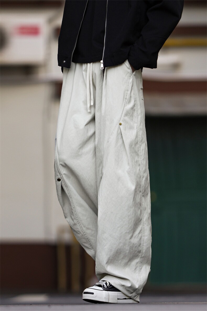 春季现货男女同款直筒休闲裤DSA157B-K2601-P47,男装休闲裤,电商A157B