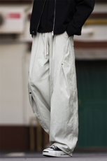 春季现货男女同款直筒休闲裤DSA157B-K2601-P47，男装休闲裤，电商A157B