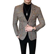 秋冬夹克西装单西修身休闲男士西服A236-XZ-193-P130，男装夹克，电商A236