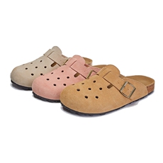 真皮包头拖鞋女2024夏季新款时尚平底半拖休闲百搭凉拖外穿女鞋潮，女鞋拖鞋，电商A223