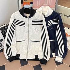 美式条纹撞色运动夹克男卫衣HW116P50，男装夹克，星座1116-2