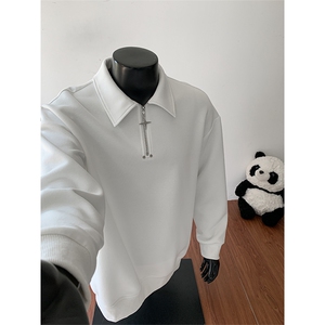 2026春季新款420g高克重宽松拉链卫衣男港风上衣W5420特P38控75图片