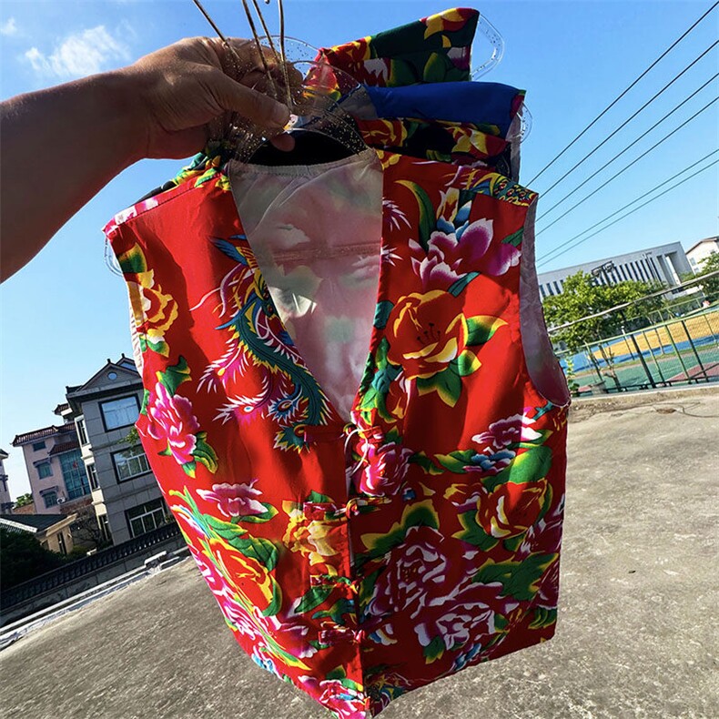 MJ02男女休闲大码盘扣风马甲外套情侣装结婚喜庆团队服新中式,女装短外套,星座115A(原星座507）