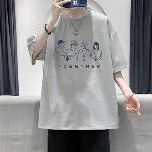 HT73191-P22 华夫格t恤男短袖男大码五分袖 大皂风图片