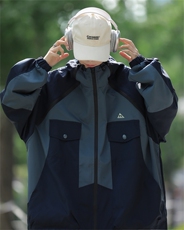 A711-P70现货秋季宽松机能工装冲锋衣拼接撞色潮牌立领连帽夹克，男装夹克，星座512-6