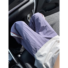美式高街hiphop速干拼接运动微喇休闲裤货号K2315P45，男装休闲裤，电商A063