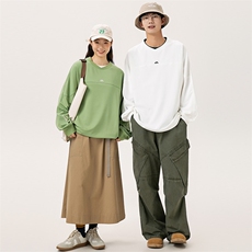 2025秋季新款男装日系潮牌假两件宽松卫衣休闲外套WY606-F55，女装短外套，电商A101（原外27）