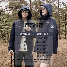 标90%白鸭绒户外休闲三合一冲锋衣羽绒服冬工装夹克P290，男装夹克，星座1210B