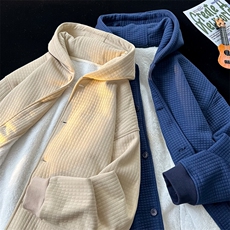 8XL~M加绒加厚夹克卫衣特大码连帽重磅开衫外套KS2102P80加绒100，男装夹克，电商B238