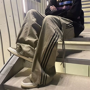 美式潮牌工装裤子男宽松休闲复古ins户外男生直筒束脚AK975-P47图片