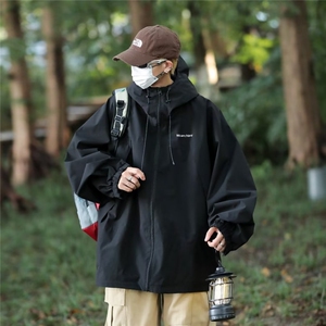 美式冲锋衣外套男春秋季机能风连帽户外登山服运动夹克潮  W9276图片