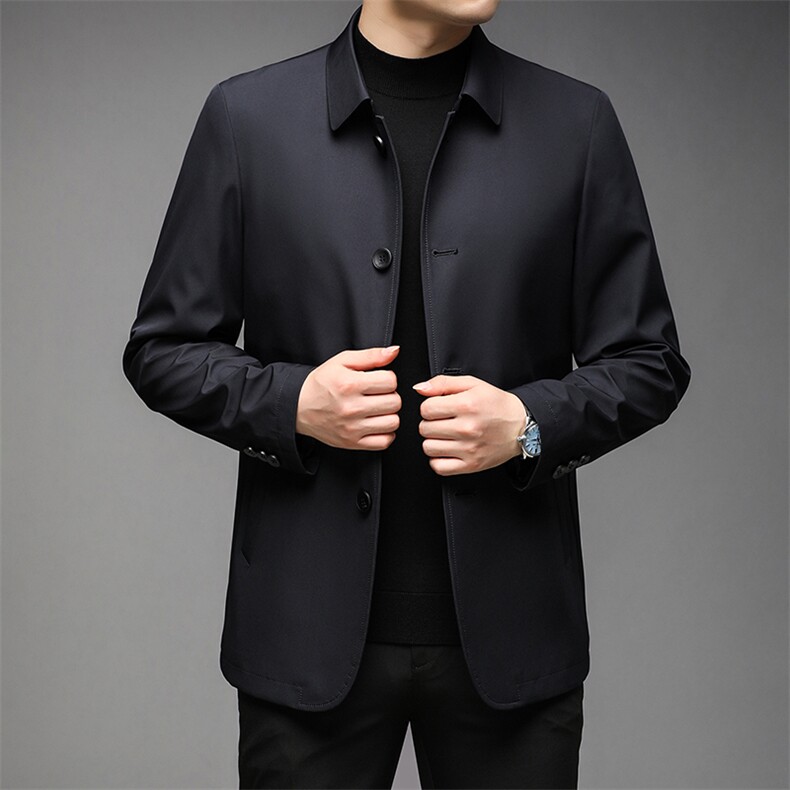 AB8201常年款不断货中老年男士休闲夹克高品质P105,男装夹克,钱塘207-3