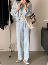 2022香丽迪新款牛仔套装，女装职业装，香丽迪1