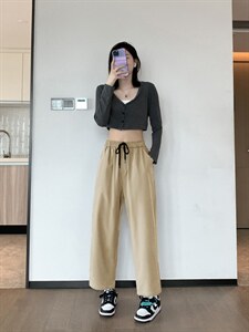 中性运动风2023新款休闲运动九分裤舒适直筒裤1216-特批：20，男装休闲裤，星座718-1