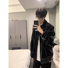 现货不缺货宽松潮流百搭皮衣时尚夹克1209-1-JK17-P108，男装夹克，星座1209-1