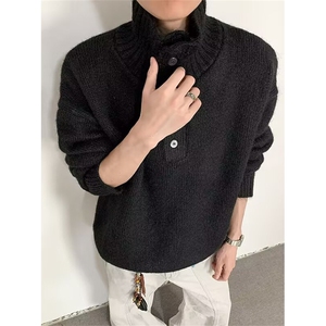 时尚流行简约日系原宿气质潮流文艺慵懒百搭长袖毛衣M5805,文艺颜色穿搭图片