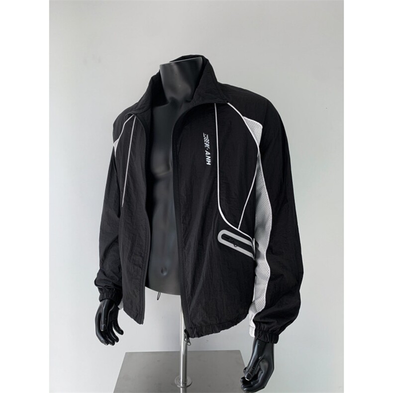 防晒服男款防紫外线撞色机车夹克夏季薄款透气冲锋衣FS118P58,男装防晒衣,星座1013-5