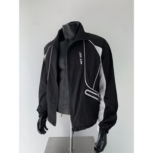 防晒服男款防紫外线撞色机车夹克夏季薄款透气冲锋衣FS118 P58图片