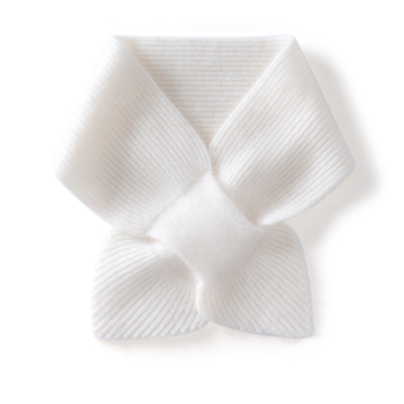 2025年秋季新款百搭女士穿孔纯色围脖，围巾，朴石羊绒