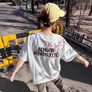 万针全刺绣工艺抖音得物高品质260克重磅纯棉双纱美式高街短袖T恤