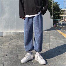 加绒2021九分休闲裤潮流百搭长裤  TY040-1-P35加绒批40图片
