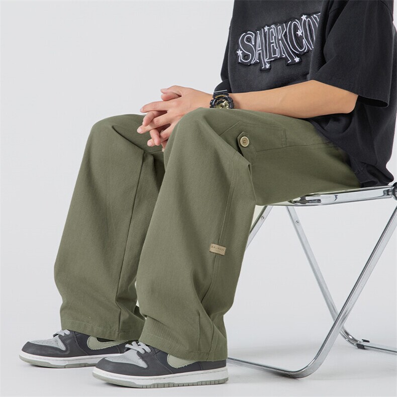 美式高街潮牌休闲长裤潮流宽松工装裤A161-K601-P47,男装休闲裤,电商A161