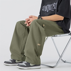 美式高街潮牌休闲长裤潮流宽松工装裤A161-K601-P47，男装休闲裤，电商A161