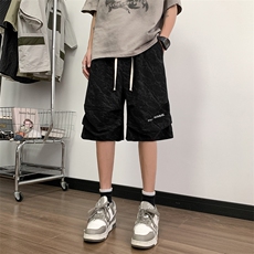 2025夏季新款港风迷彩直播美式男女情侣刺绣潮休闲短裤K620/特P35，男装牛仔裤，星座608A