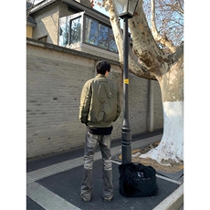 【有货】夹克外套多拉链立领加厚抽皱棉服MY6102特P92，男装夹克，星座908-1